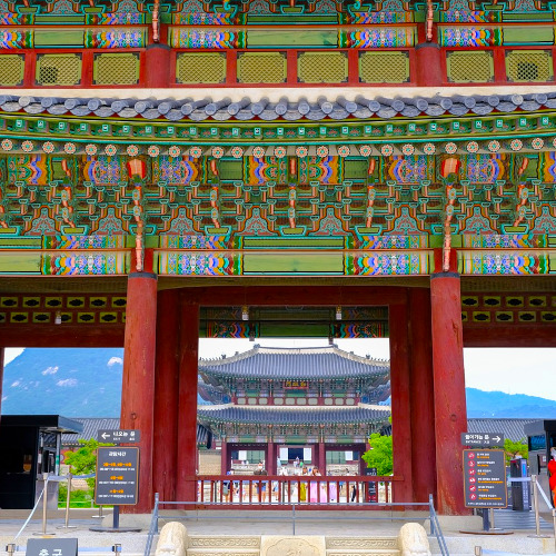 韓国宮殿の門